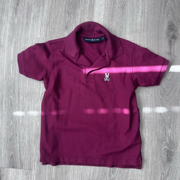 Psycho Bunny Other - Psycho Bunny Kids' Polo in Deep Burgundy